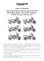 Triumph Bonneville T100 T120 - Owners Handbook EN 20191